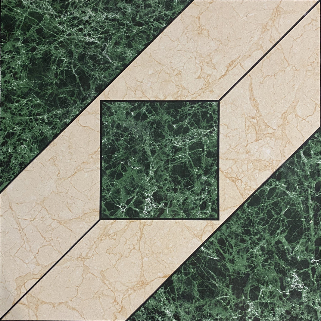 Green Geometric Patterned Tile | Green Magic Series Time Lapse Matte ...