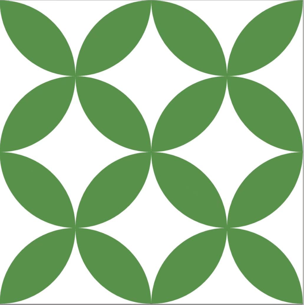 Full-Size Sample - Green Magic Series - Lots of Love 300x300mm Ceramic Tile
