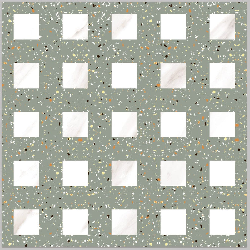 Living Style Series - Diamond and Gold Satin 300x300mm Ceramic Tile