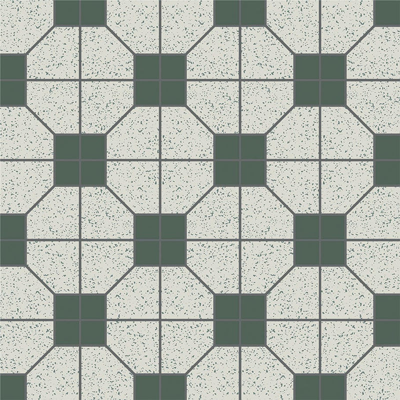 Retro Metro Series - Yesteryear (Green) 300x300mm Ceramic Tile