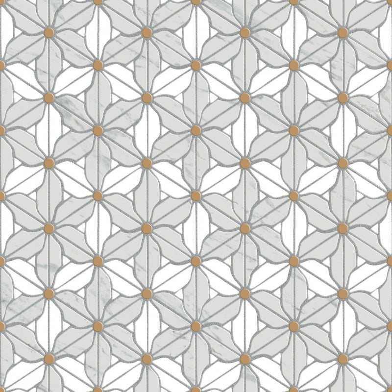 Retro Metro Series - Valley of Life Day Bloom 300x300mm Ceramic Tile