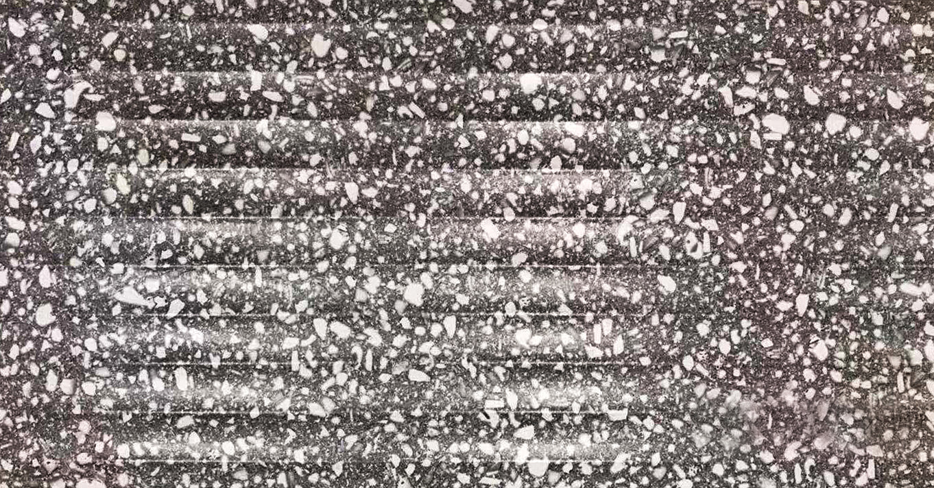 Recreated Terrazzo Series - Carbon 300x600mm 3D Wavy Textured Ceramic Tile