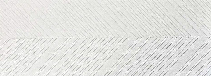W Series - Snow Textured Herringbone Satin 300x800mm Ceramic Tile