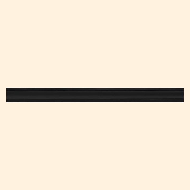 Trims & Accessories - Ceramic Pencil 30x300mm Black Gloss Border Tile