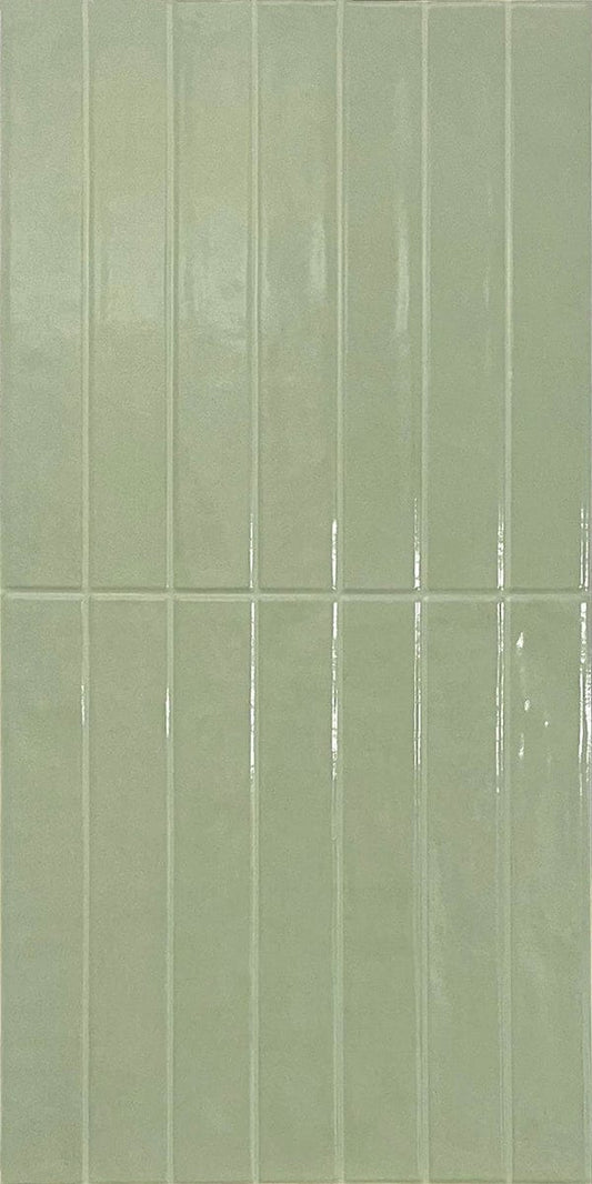 Cut Sample - Coastline Series - Boardwalk Seagrass Gloss 400x800mm Porcelain Tile (Cut Size: Approx. 200x200 mm)