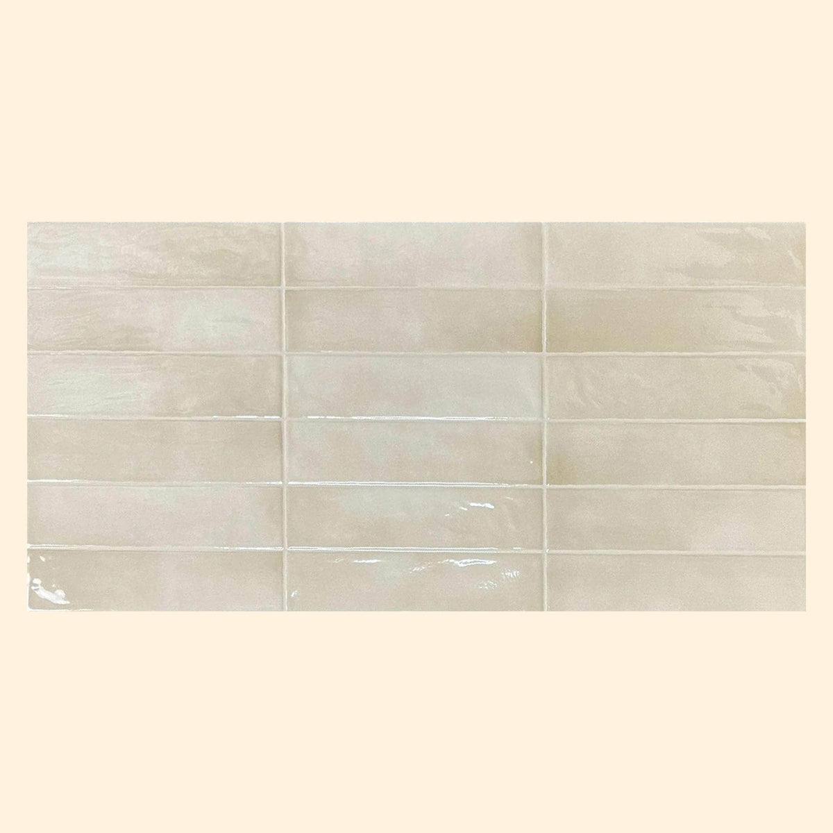 Ripple Sand Gloss | Beige Zellige-Look Wall Tile | Moroccan Glaze ...