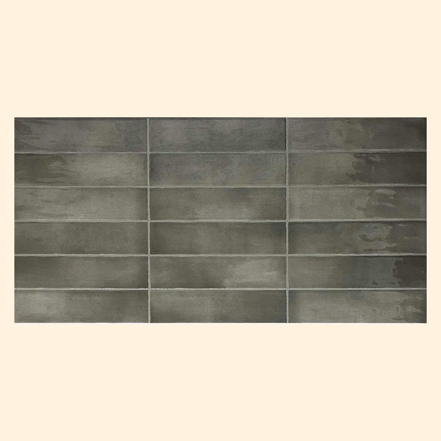 Moroccan Glaze Series - Ripple Smoke Gloss 400x800mm Porcelain Tile