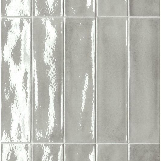 Lustroform Series - Silver Mist Gloss 75x300mm Porcelain Tile