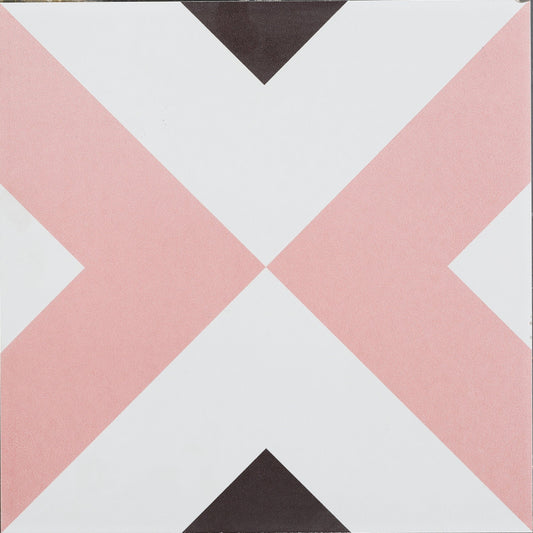 Full-Size Sample - Pink Lovers Series - Happy Space 300x300mm Ceramic Tile