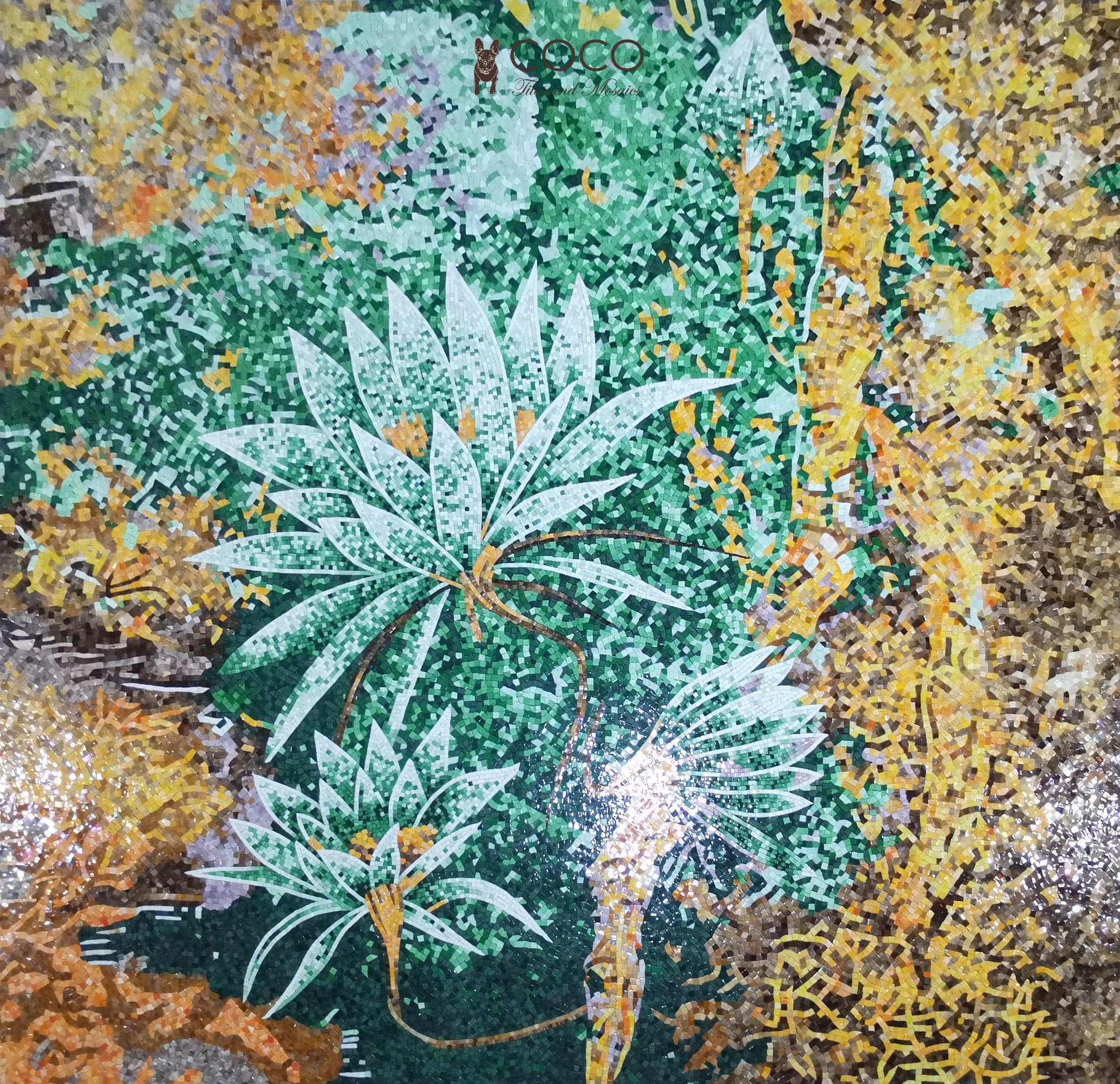 Mosaic Patterns Zen Mosaic Wall Art | Zen Garden | Lily Pond Mosaic Mural | Reiki ...