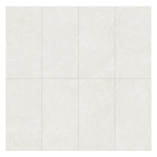 Caldera Series - Pumice Matt 600x1200mm Porcelain Tile - face variation layout