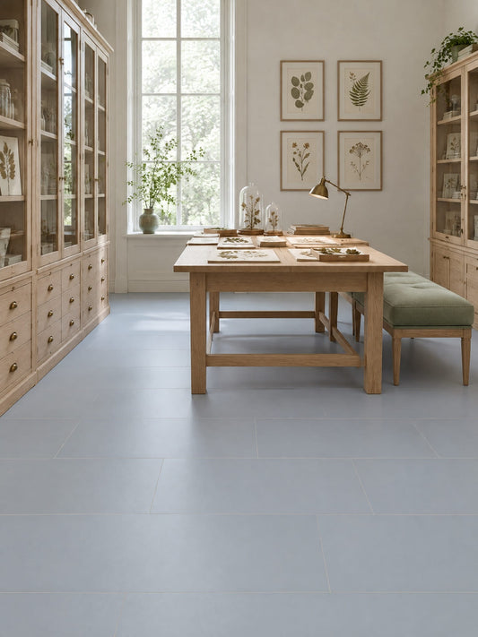Georgian Grey tile in a herbarium room