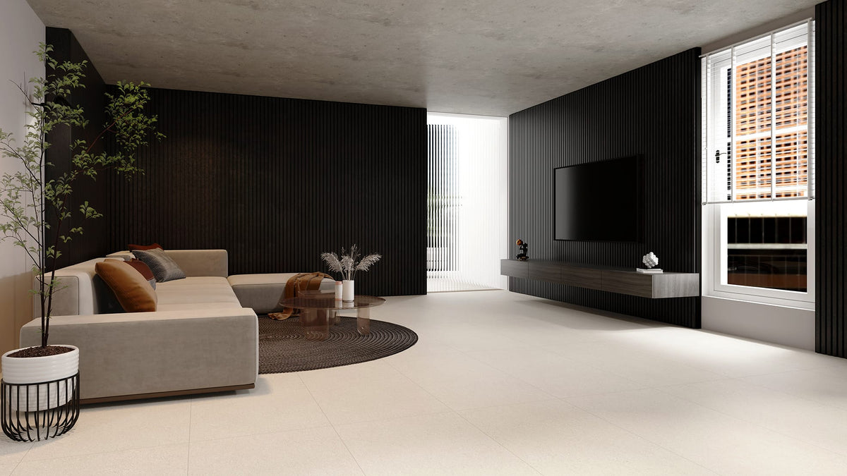 Luna Stone Dune P3 Matt 600x1200mm porcelain tile — interior look 1