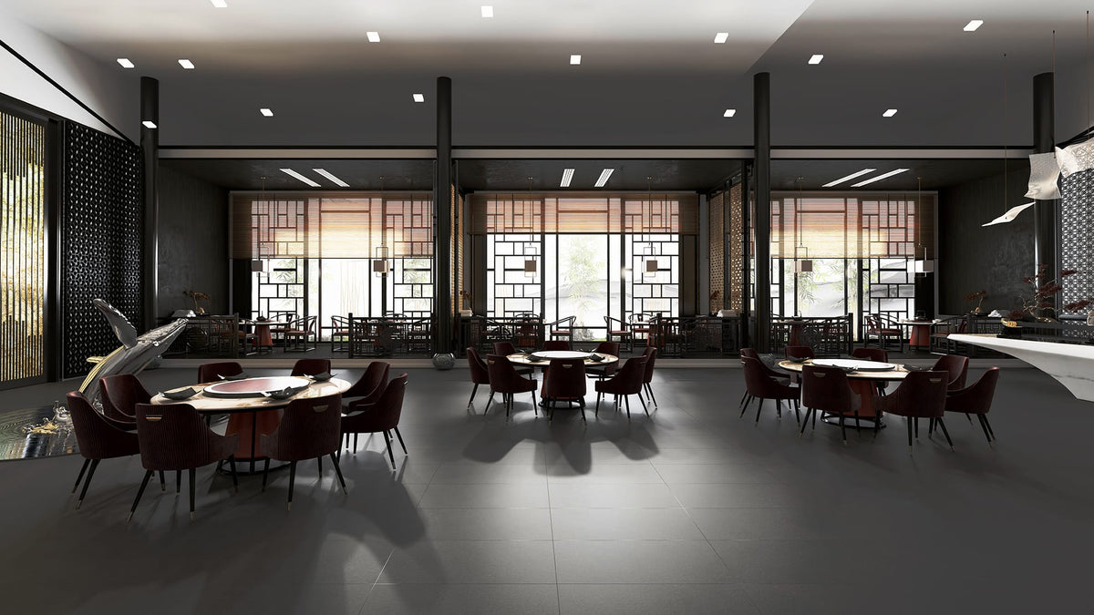 Luna Stone Eclipse P3 Matt 600x1200mm porcelain tile — interior look 1