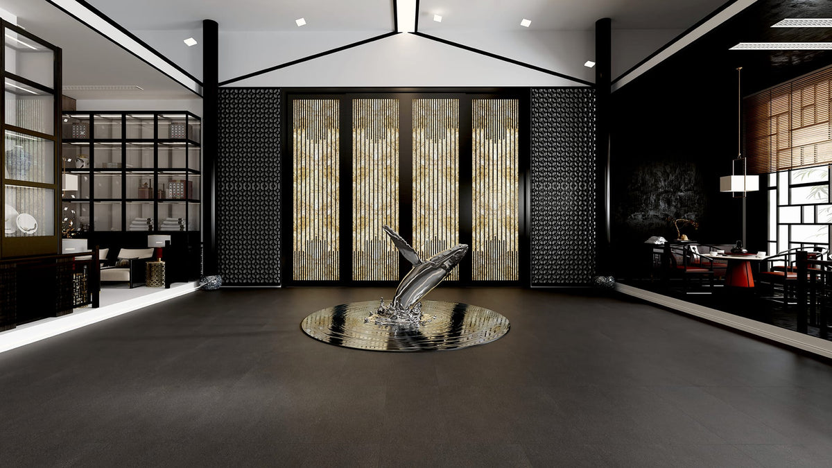 Luna Stone Eclipse P3 Matt 600x1200mm porcelain tile — interior look 2