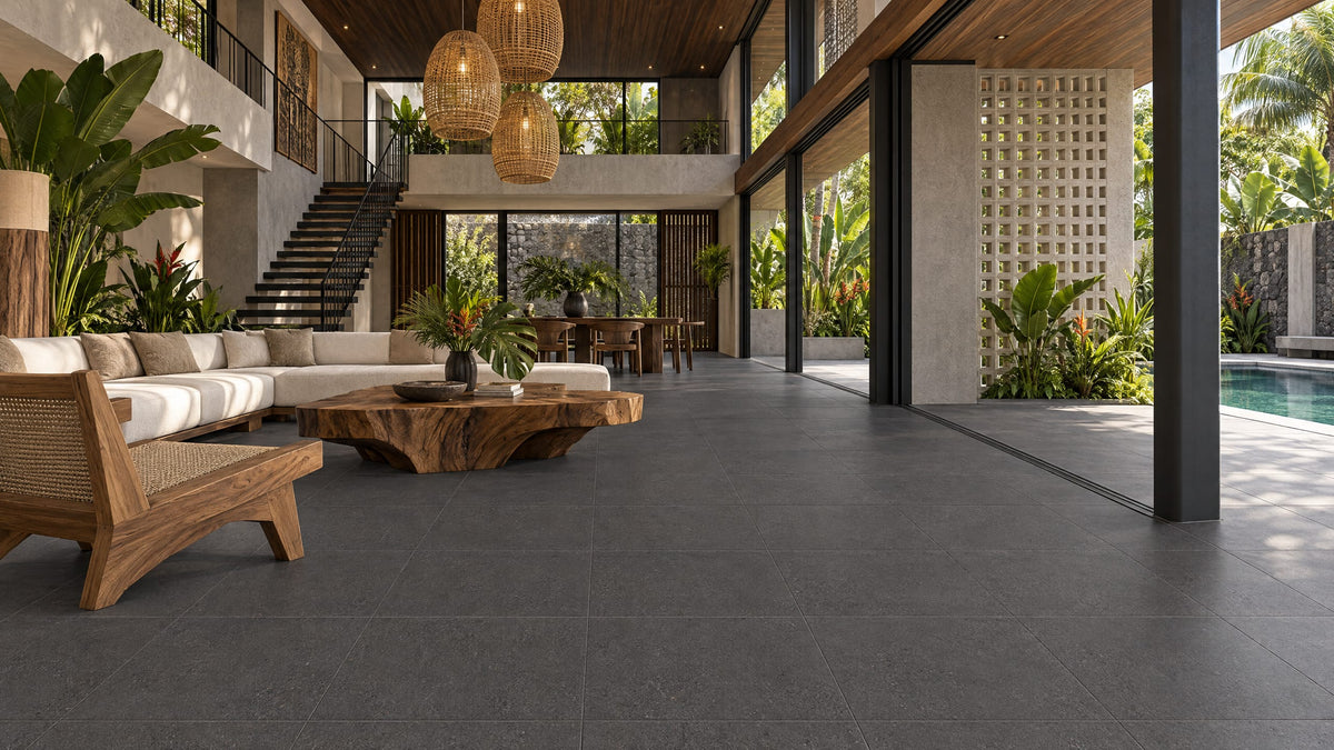 Luna Stone Eclipse P3 Matt 600x600mm porcelain tile — house tropical modern interior
