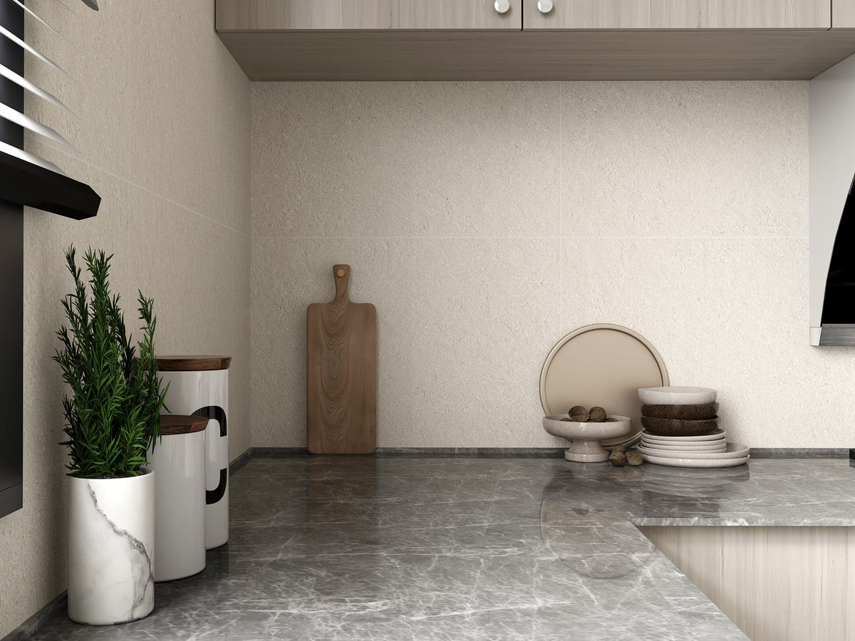 Luna Stone Pearl P3 Matt 600x1200mm porcelain tile — interior look 3