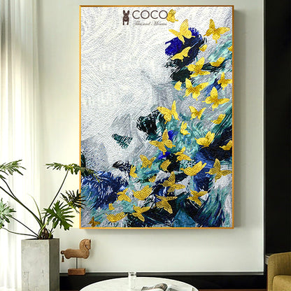 Artistic Mosaic - Birds - Golden Wings