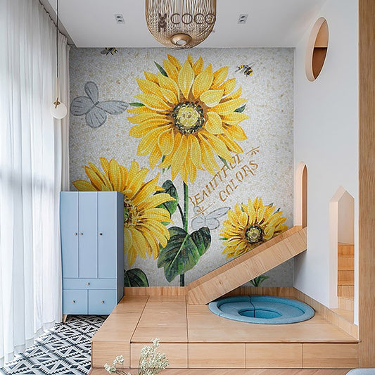 Artistic Mosaic - Giant Flowers - The Giant Yellow