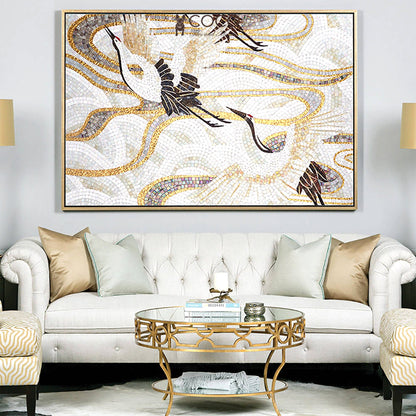 Artistic Mosaic - Red Crowned Crane - Good Life