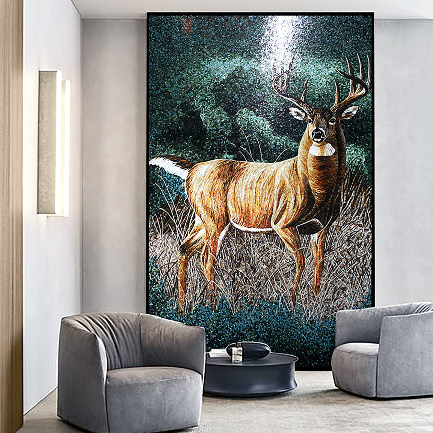 Artistic Mosaic - Deer - Spirit