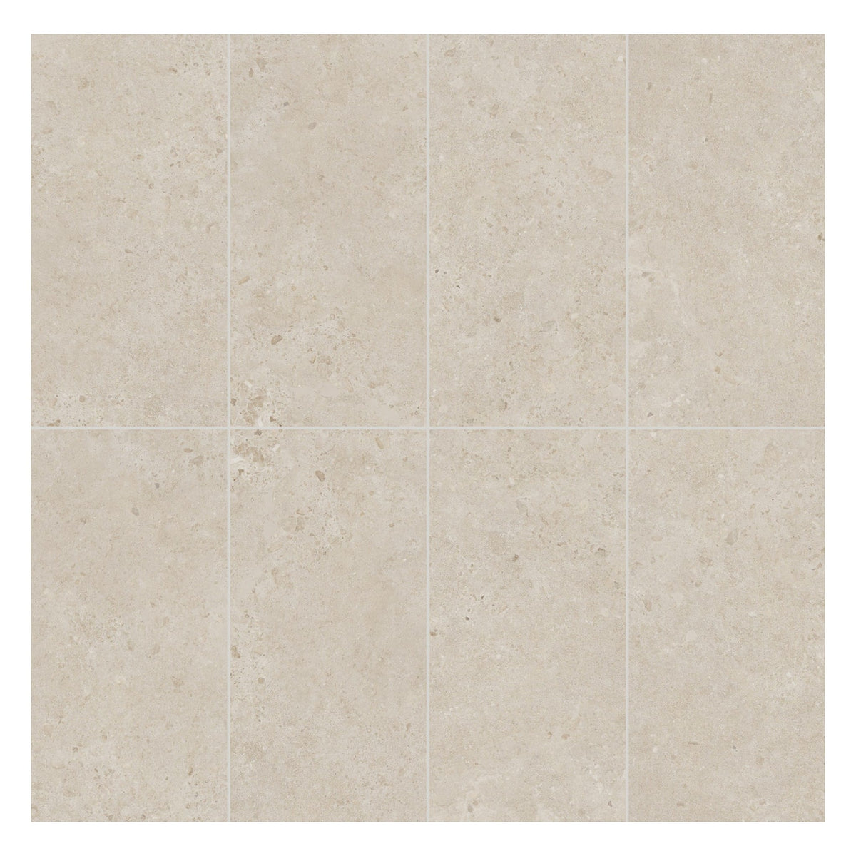 Provence Series - Biscuit Brushed 600x1200mm Porcelain Tile - face layout