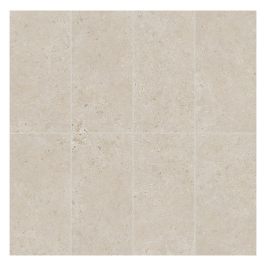 Provence Series - Biscuit Brushed 600x1200mm Porcelain Tile - face layout