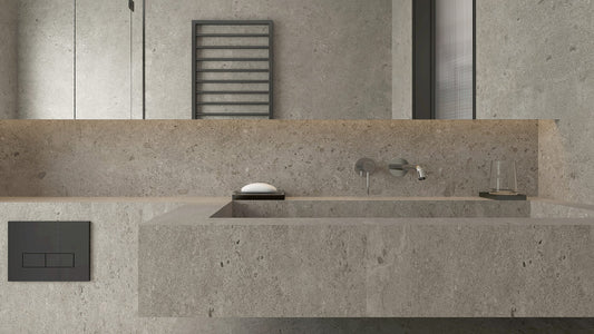 Provence Riverbed P3 Brushed 600x1200mm porcelain tile — interior look 1