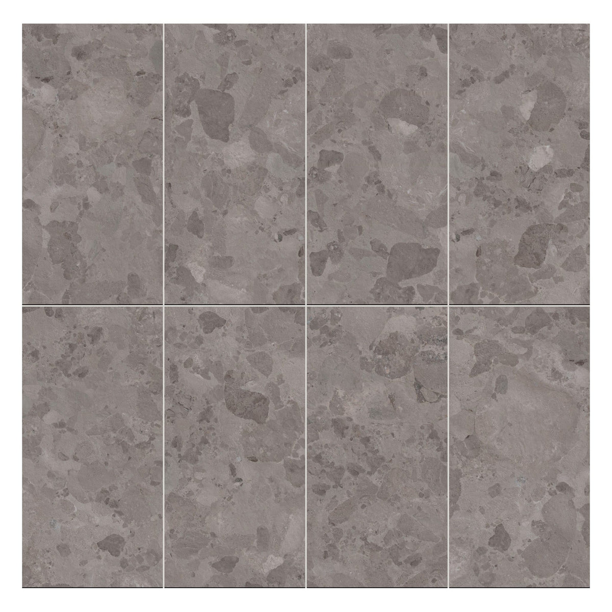 Sassi Series - Umber Matt 600x1200mm Porcelain Tile - face layout