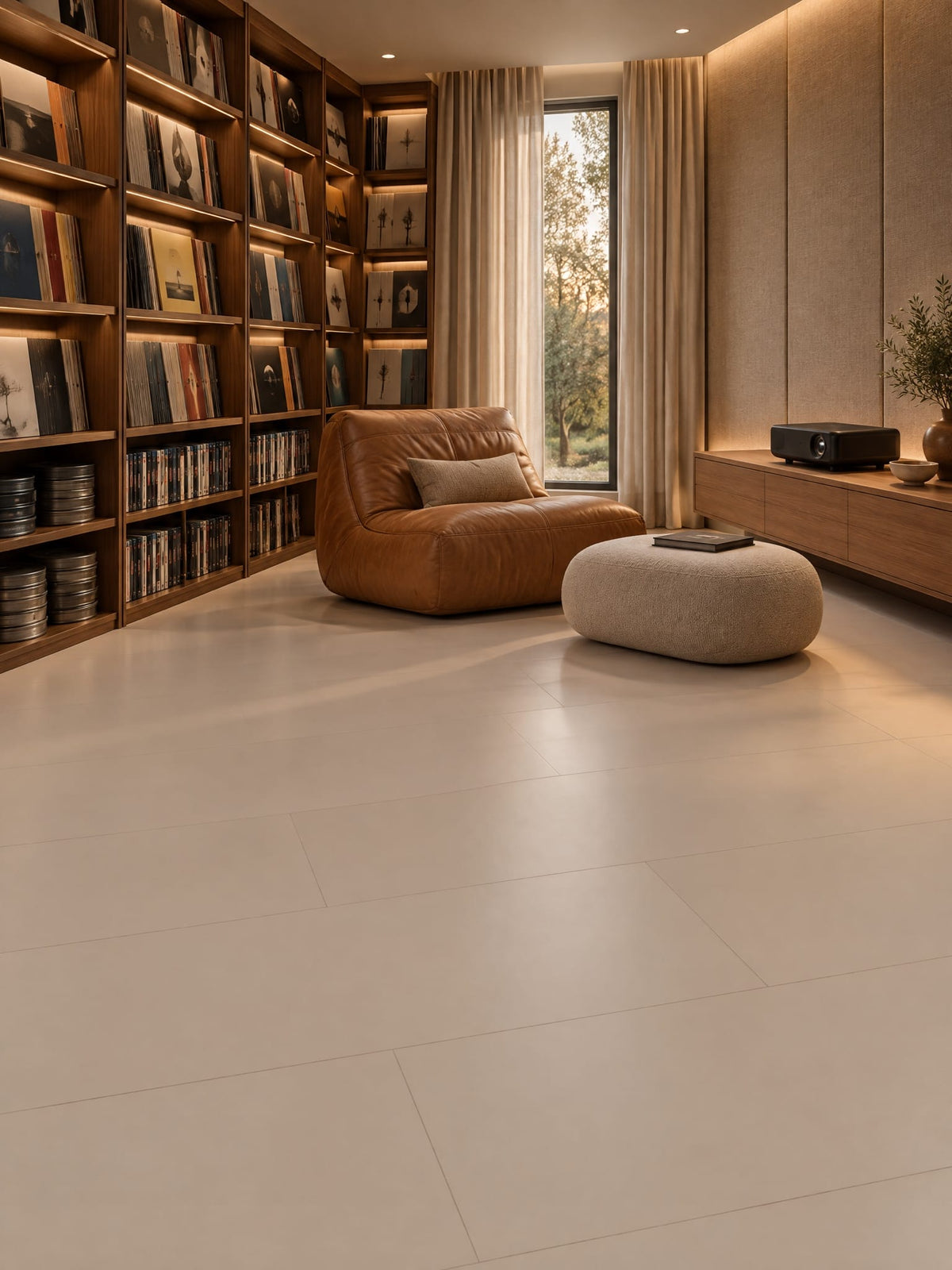 Scallopini tile in a family media library