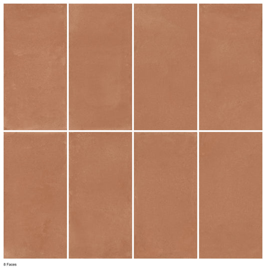 Sierra Kiln P3 Matt 600x1200mm porcelain tile — eight tile-face variations