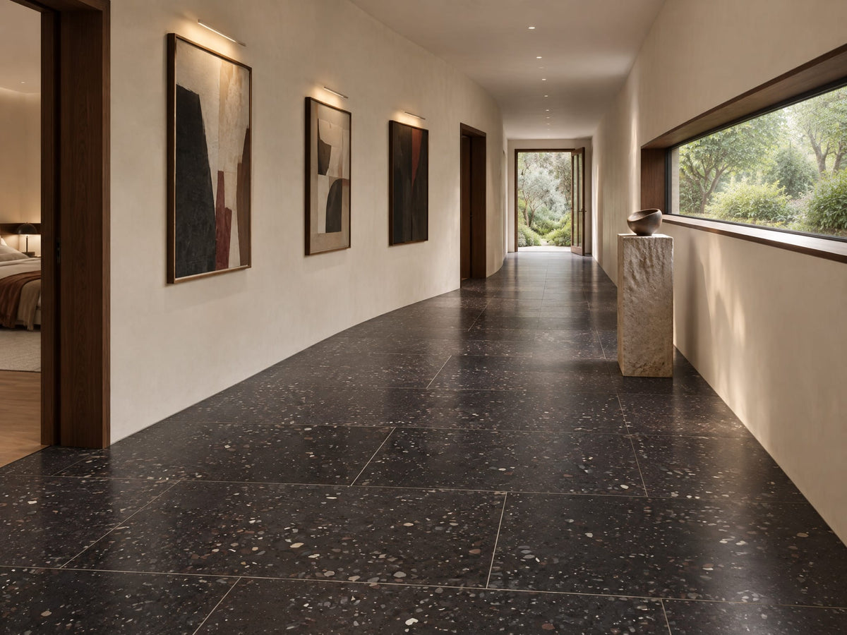 Summer Night tiles in a art display corridor interior