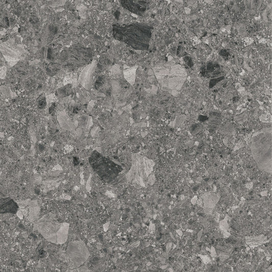 Tuscan Quarry Graphite P3 Matt 600x600mm porcelain tile — tile detail 1