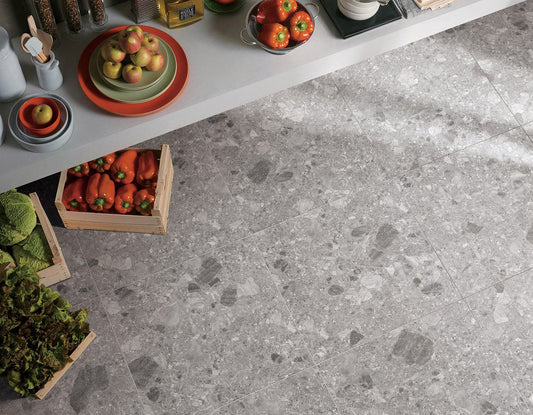 Tuscan Quarry Pebble P3 Matt 600x600mm porcelain tile — interior look 1