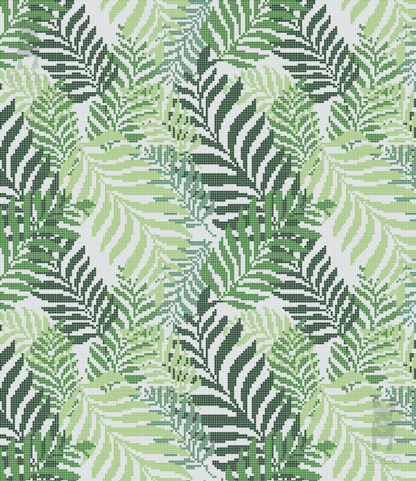Artistic Mosaic - Leaves - Alexander Palm Leaves Set 2