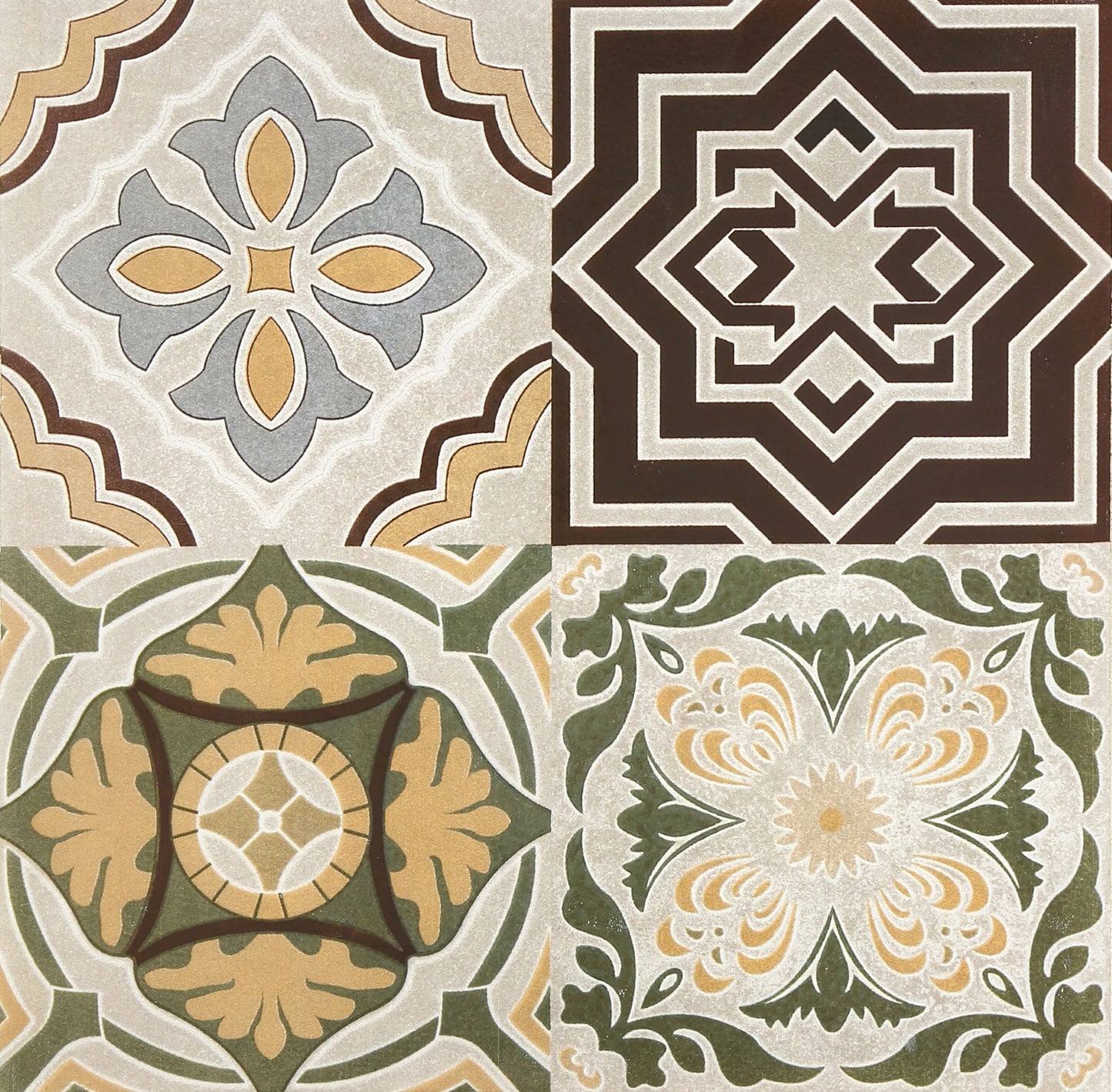 Geometry Bohemian Series - Magic Symbols Rainforest 300x300mm Ceramic Tile