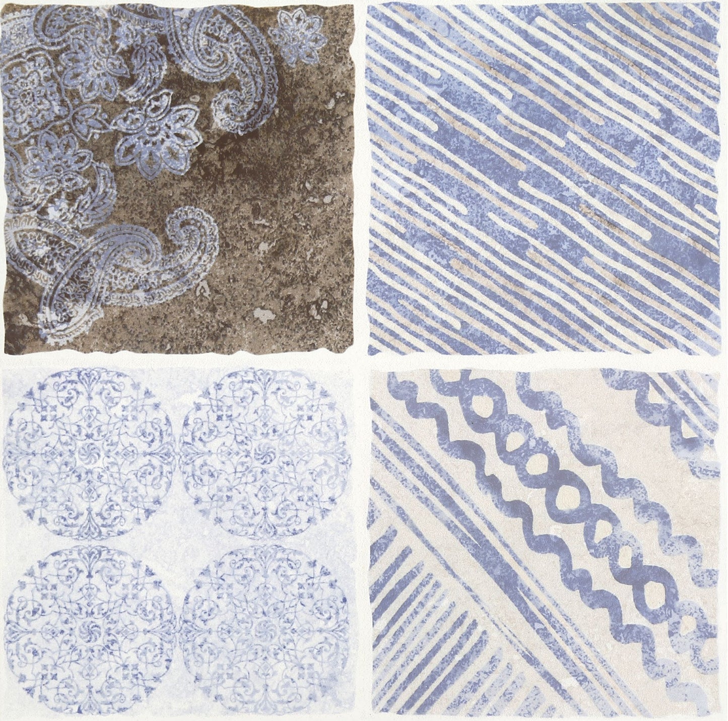 Geometry Bohemian Series - Magic Symbols Seaside 300x300mm Ceramic Tile