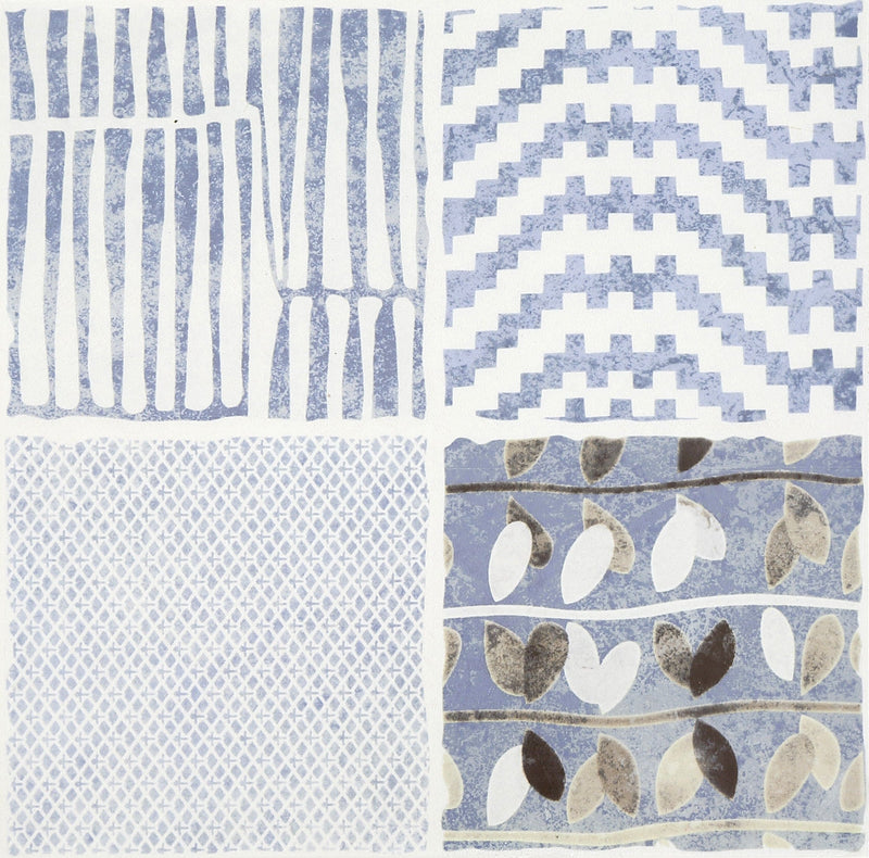 Geometry Bohemian Series - Magic Symbols Seaside Satin 300x300mm Ceramic Tile