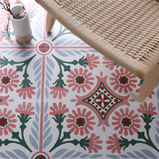Patterned Tile | Pink Lover Series Paradise Rose 300 x 300mm | Pink ...