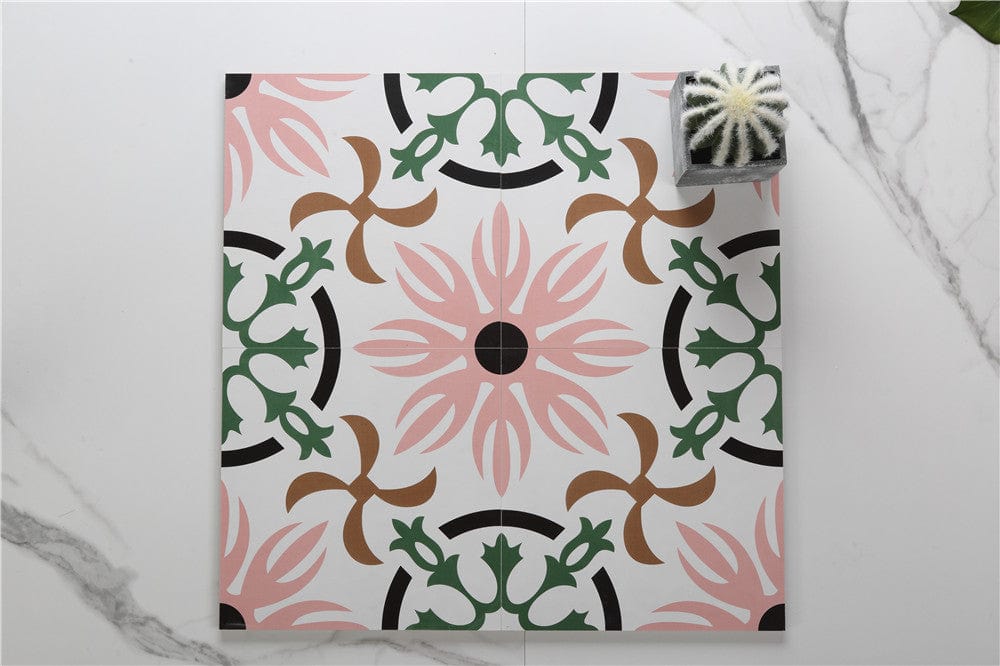 Taffy Twist Satin Mid-Century Geometric 300x300 Ceramic Tile | COCO ...