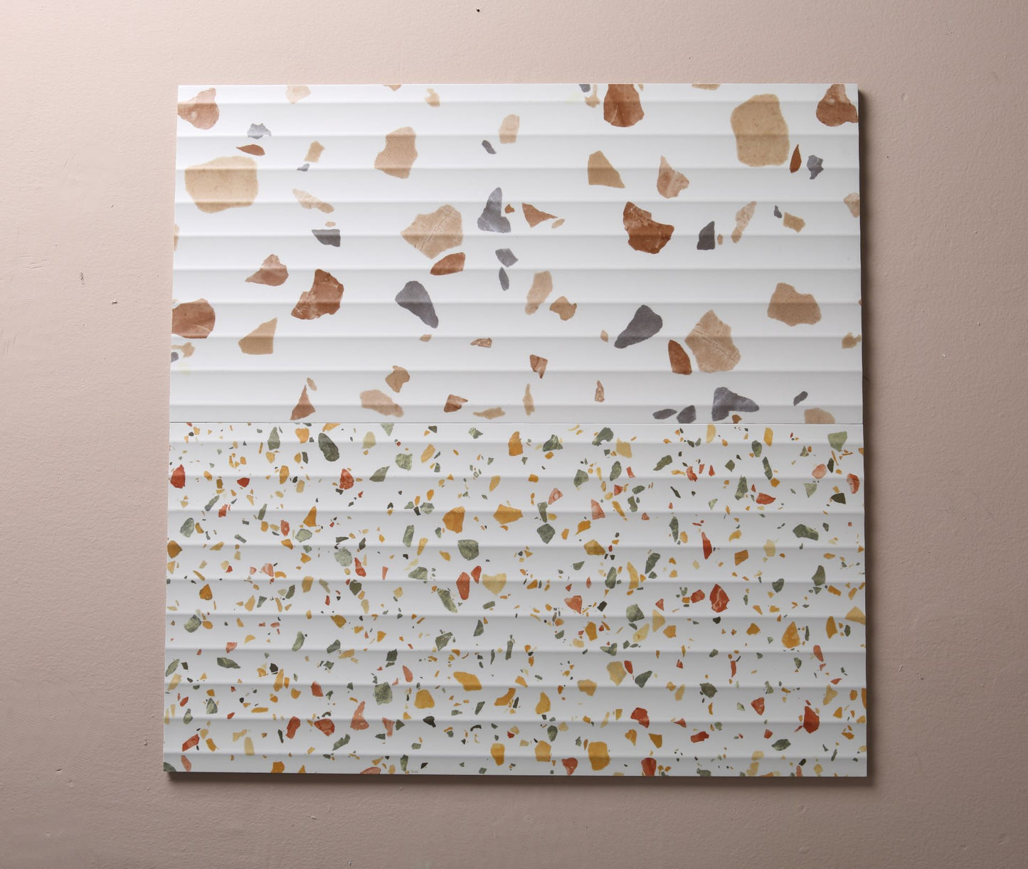 Recreated Terrazzo Series - Sizzling Sunset 300x600mm 3D Wavy Textured Ceramic Tile